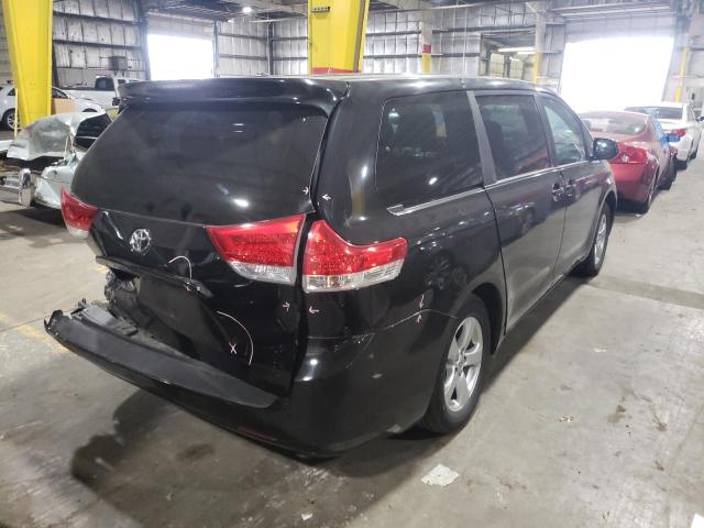 5TDKA3DC8CS014533 - 2012 TOYOTA SIENNA BASE BLACK photo 4