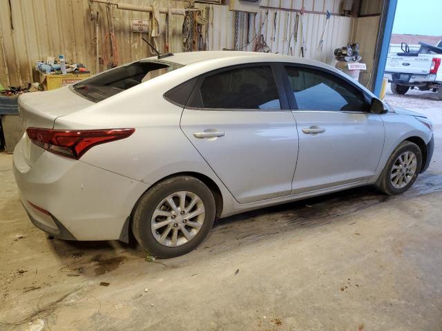 3KPC24A6XLE099908 - 2020 HYUNDAI ACCENT SE SILVER photo 3