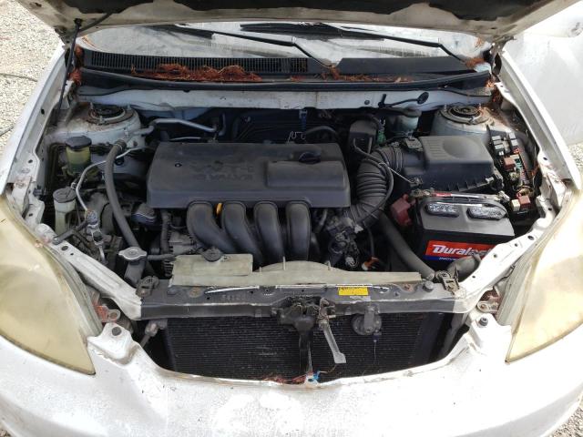 2T1KR32E23C117503 - 2003 TOYOTA COROLLA MA XR WHITE photo 11