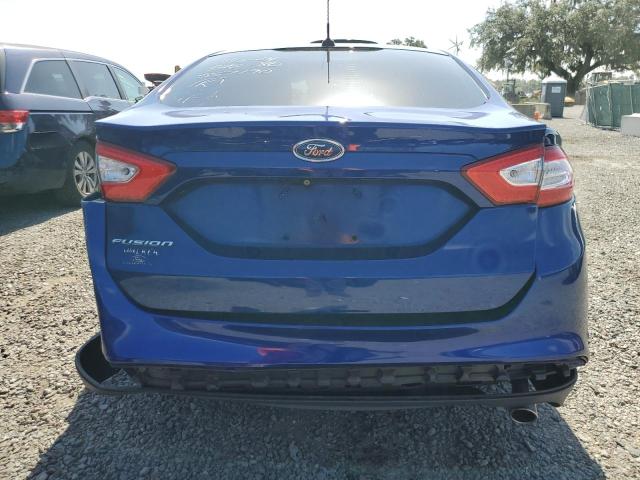 3FA6P0G71GR170229 - 2016 FORD FUSION S BLUE photo 6