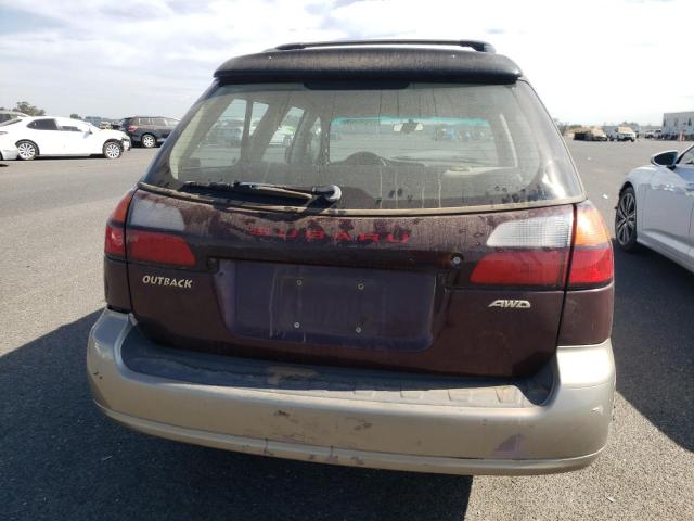 4S3BH6757Y7669682 - 2000 SUBARU LEGACY OUTBACK AWP 栗色 照片 6