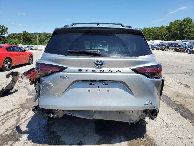 5TDDRKEC0MS031189 - 2021 TOYOTA SIENNA XSE SILVER photo 6