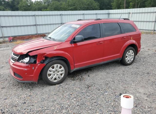 3C4PDCABXHT662283 - 2017 DODGE JOURNEY SE RED photo 1