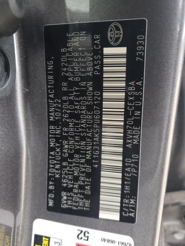 4T1G31AK5PU607120 - 2023 TOYOTA CAMRY SE NIGHT SHADE GRAY photo 12