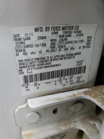 1FT7W2BT9BEB85803 - 2011 FORD F250 SUPER DUTY WHITE photo 12