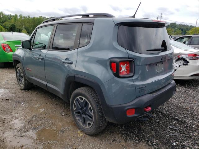 ZACCJBCT6FPB86884 - 2015 JEEP RENEGADE TRAILHAWK GRAY photo 2