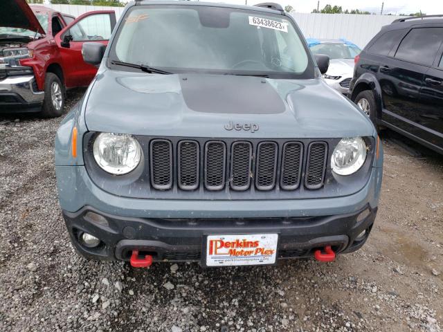 ZACCJBCT6FPB86884 - 2015 JEEP RENEGADE TRAILHAWK GRAY photo 5