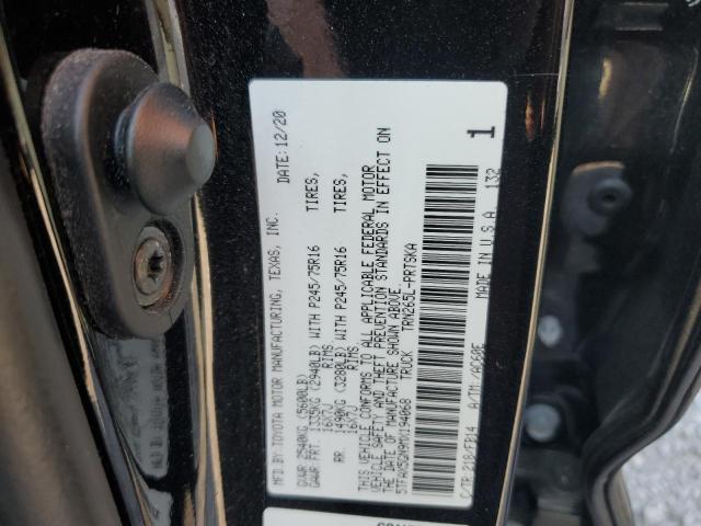5TFAX5GN9MX194068 - 2021 TOYOTA TACOMA DOUBLE CAB BLACK photo 12