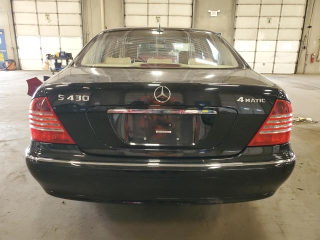 WDBNG83J03A371726 - 2003 MERCEDES-BENZ S 430 4MATIC BLACK photo 6