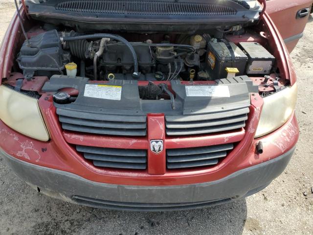 1D4GP25RX6B640147 - 2006 DODGE CARAVAN SE RED photo 12