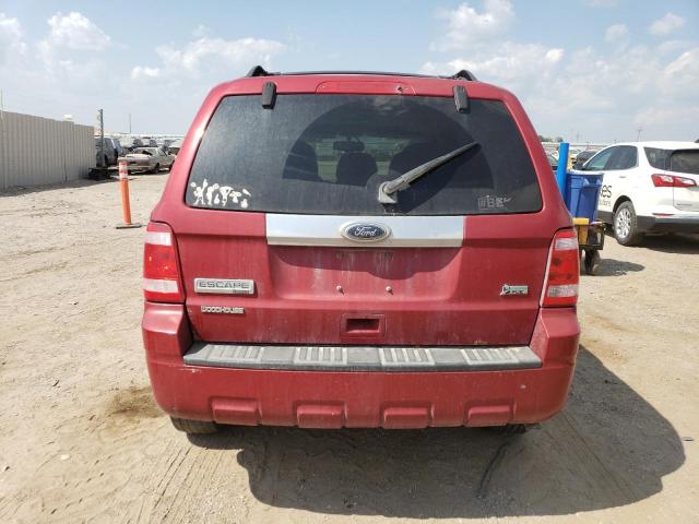 1FMCU0EGXAKD26736 - 2010 FORD ESCAPE LIMITED RED photo 6