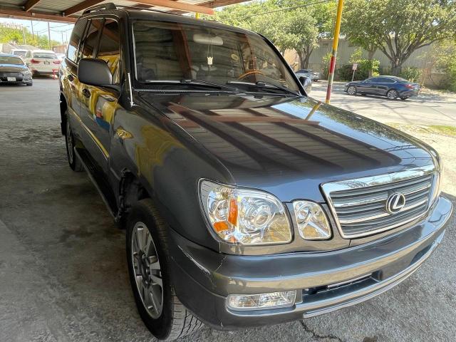 JTJHT00W333524791 - 2003 LEXUS LX 470 CHARCOAL photo 1