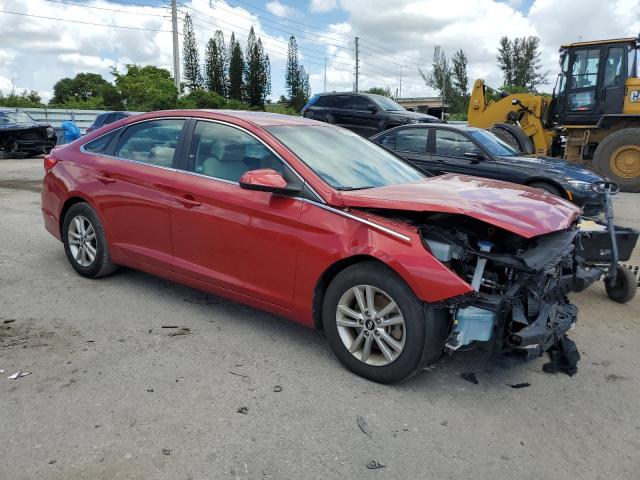 5NPE24AF1HH563244 - 2017 HYUNDAI SONATA SE RED photo 4