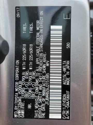 JTJBARBZ6J2151885 - 2018 LEXUS NX 300 BASE Silber Foto 13