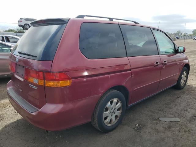 5FNRL186X2B017647 - 2002 HONDA ODYSSEY EX MAROON photo 3