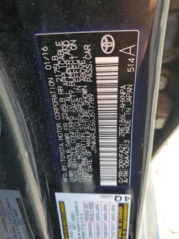 JTNKARJE6GJ517789 - 2016 TOYOTA SCION IM BLACK photo 12