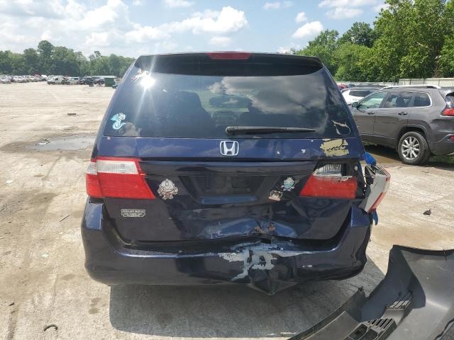 5FNRL38287B082674 - 2007 HONDA ODYSSEY LX BLUE photo 6