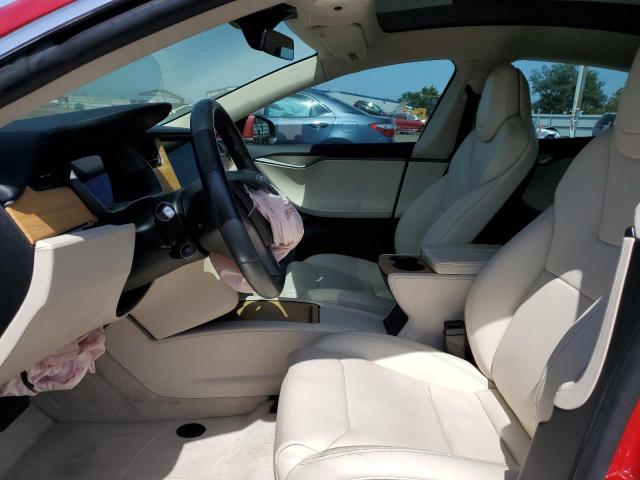 5YJSA1E29JF264195 - 2018 TESLA MODEL S Qırmızı foto 7