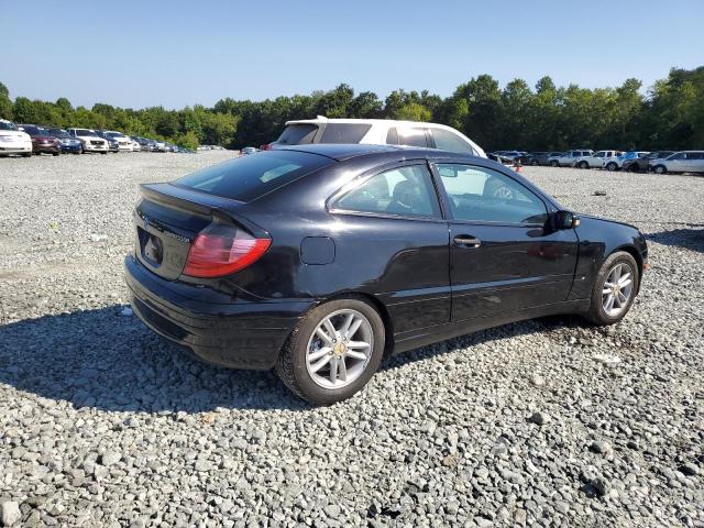 WDBRN47J72A360621 - 2002 MERCEDES-BENZ C 230K SPORT COUPE BLACK photo 3