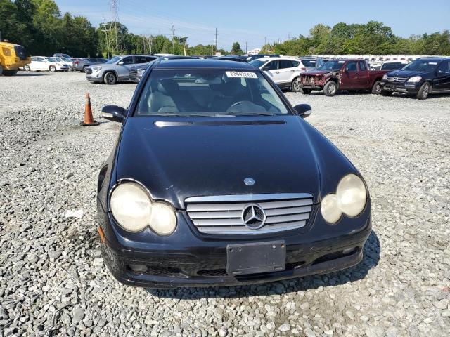 WDBRN47J72A360621 - 2002 MERCEDES-BENZ C 230K SPORT COUPE BLACK photo 5