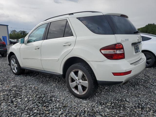 4JGBB8GB4BA687761 - 2011 MERCEDES-BENZ ML 350 4MATIC WHITE photo 2