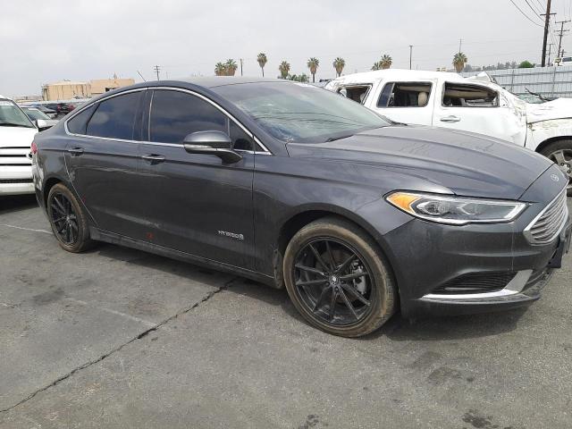 3FA6P0LU0JR140433 - 2018 FORD FUSION SE HYBRID GRAY photo 4