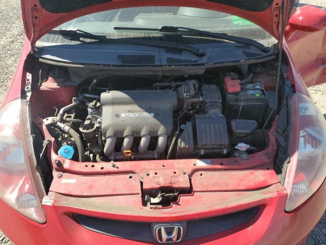 JHMGD38657S015720 - 2007 HONDA FIT S წითელი ფოტო 11