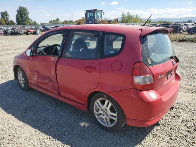 JHMGD38657S015720 - 2007 HONDA FIT S წითელი ფოტო 2