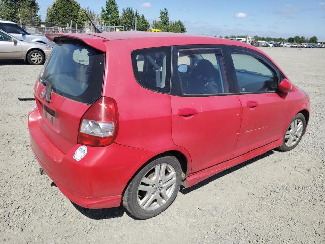 JHMGD38657S015720 - 2007 HONDA FIT S წითელი ფოტო 3