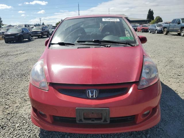JHMGD38657S015720 - 2007 HONDA FIT S წითელი ფოტო 5