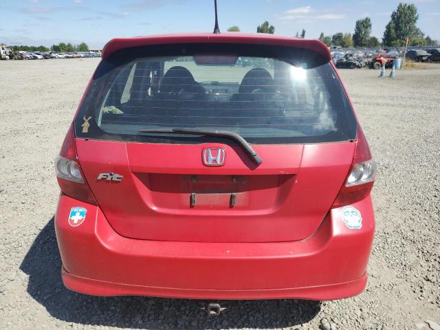 JHMGD38657S015720 - 2007 HONDA FIT S წითელი ფოტო 6