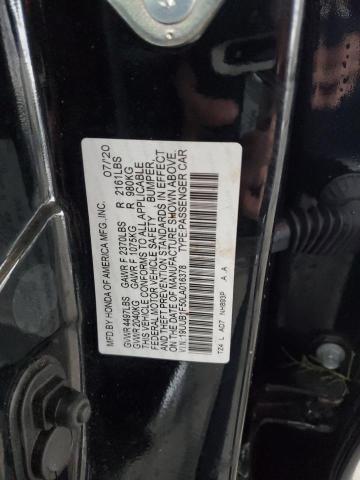19UUB1F50LA016378 - 2020 ACURA TLX TECHNOLOGY BLACK photo 12