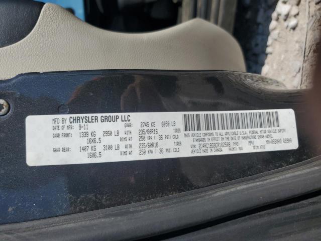 2C4RC1BG9CR162508 - 2012 CHRYSLER TOWN & COU TOURING GRAY photo 13