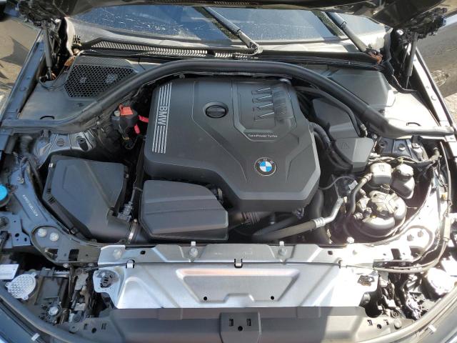 3MW5R7J04N8C43582 - 2022 BMW 330XI გრაფიტი ფოტო 11