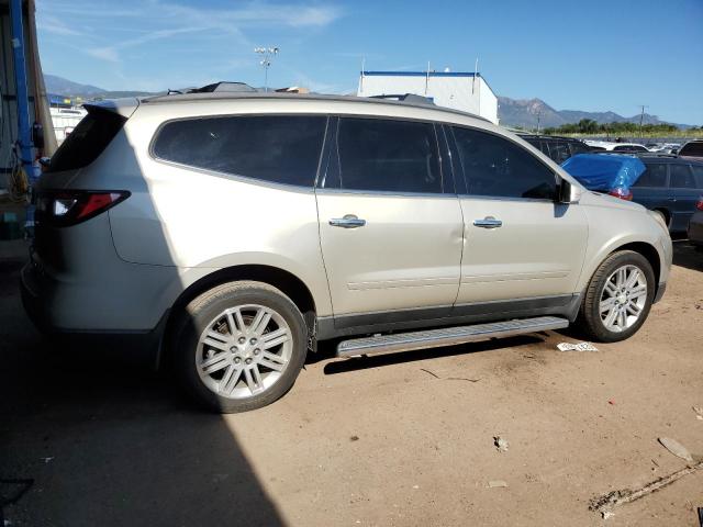 1GNKRGKD3DJ255773 - 2013 CHEVROLET TRAVERSE LT GOLD photo 3