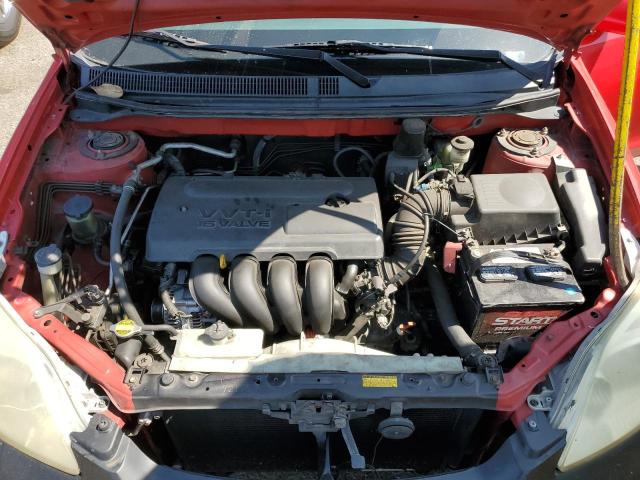 2T1KR32E53C076798 - 2003 TOYOTA COROLLA MA XR RED photo 11