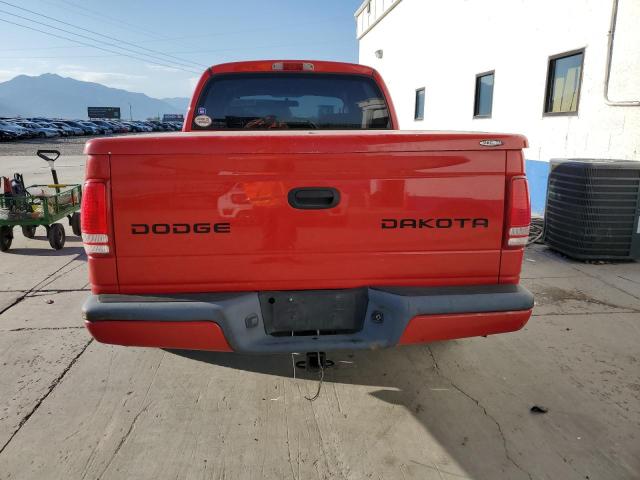 1D7HL38K94S639785 - 2004 DODGE DAKOTA QUAD SPORT RED photo 6