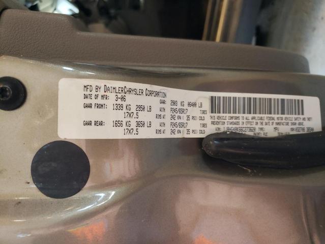 1J8HG48K66C273620 - 2006 JEEP COMMANDER BROWN photo 12