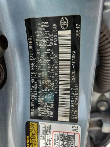 4T1BK36B85U038990 - 2005 TOYOTA AVALON XL TURQUOISE photo 12