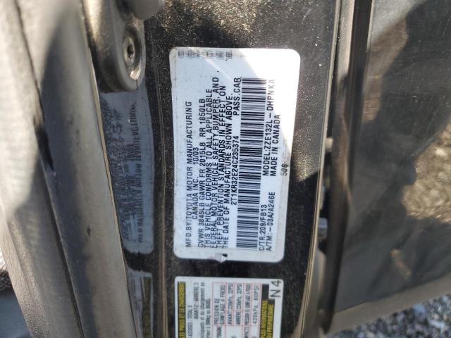 2T1KR32E24C235374 - 2004 TOYOTA COROLLA MA XR BLACK photo 12