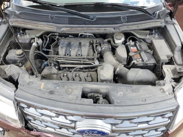 1FM5K8D83JGB86037 - 2018 FORD EXPLORER XLT BURGUNDY photo 12