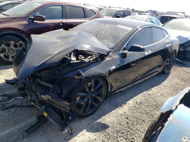 5YJSA1E2XMF427456 - 2021 TESLA MODEL S Սև լուսանկար 1