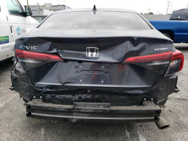 2HGFE2F56NH608426 - 2022 HONDA CIVIC SPORT GRAY photo 6