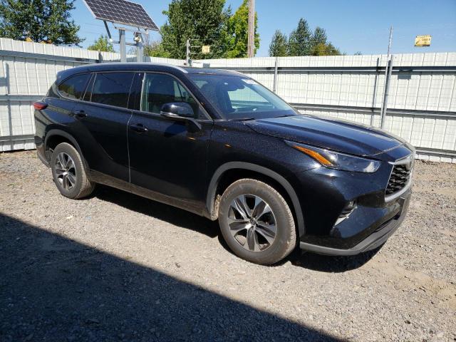 5TDGZRAH1NS114185 - 2022 TOYOTA HIGHLANDER XLE Սև լուսանկար 4