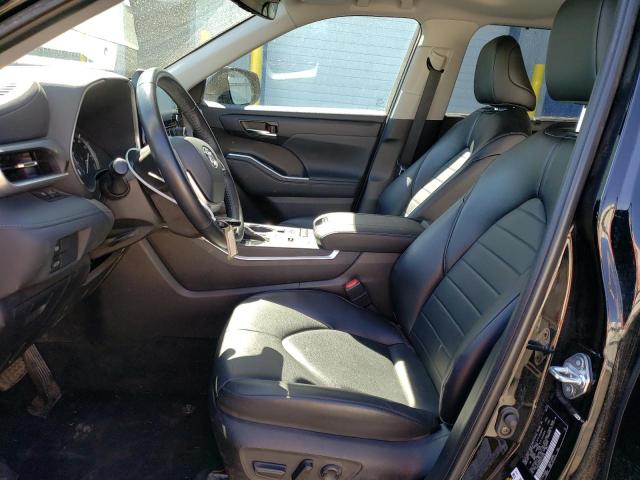 5TDGZRAH1NS114185 - 2022 TOYOTA HIGHLANDER XLE Սև լուսանկար 7