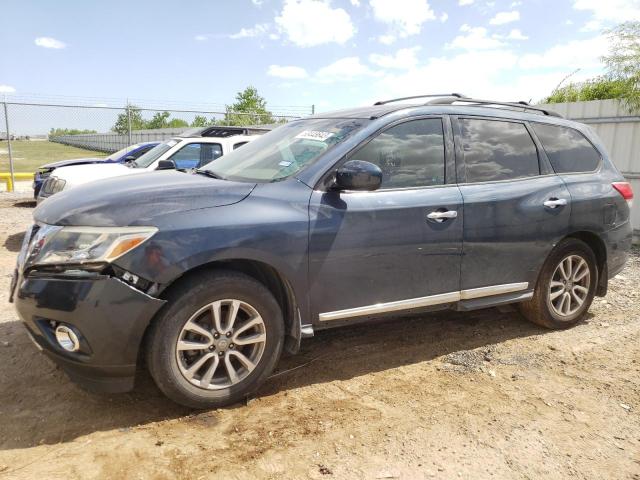 5N1AR2MN0DC615207 - 2013 NISSAN PATHFINDER S BLUE photo 1