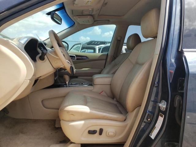 5N1AR2MN0DC615207 - 2013 NISSAN PATHFINDER S BLUE photo 7