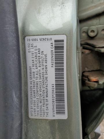 WVWRH63B92P296243 - 2002 VOLKSWAGEN PASSAT GLX Yaşıl foto 12