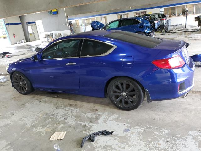 1HGCT2B86DA012349 - 2013 HONDA ACCORD EXL BLUE photo 2