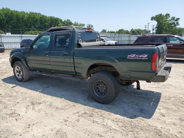 1N6MD29Y02C306821 - 2002 NISSAN FRONTIER CREW CAB SC GREEN photo 2